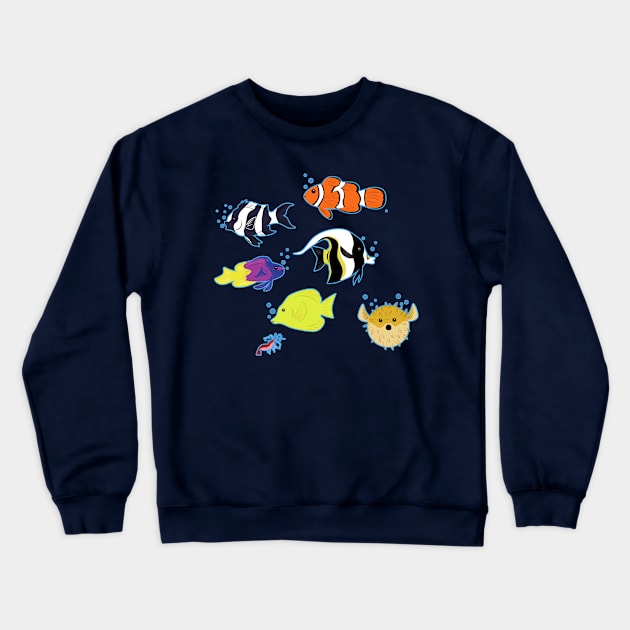 Clownfish and Friends Crewneck Sweatshirt by SakuraDragon